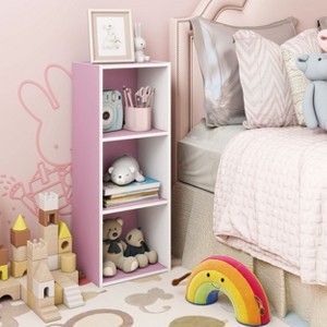 HOMLUX 3 Cube Decorative Bookshelf Open Bookcase Toy Storage Organizer Horizontal Vertical - 1 of 4