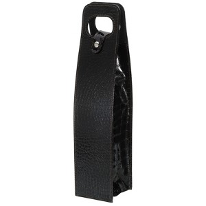 Unique Bargains Foldable Reusable Leather Wine Gift Bag for Picnic Party Wedding - 1 of 3