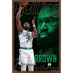 Trends International NBA Boston Celtics - Jaylen Brown 25 Framed Wall Poster Prints - 1 of 4