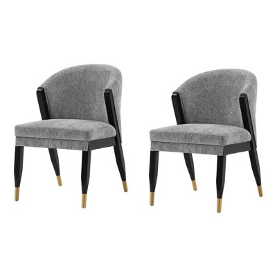 Set of 2 Ola Modern Boucle Upholstered Dining Chairs - Manhattan Comfort