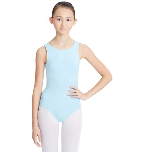 Capezio Light Blue Women's Classics V-Neck Camisole Leotard, Large