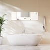 MAYEERTY 59" Rectangular Floor Mirror Aluminum Alloy Full Length Mirror with Stand,Gold - 2 of 4
