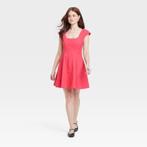 Women's Corset Woven Mini A-Line Dress - A New Day™ - 1 of 3