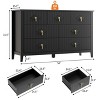 Dresser for Bedroom with 7 Drawers, 54" Wide Modern Chest of Drawers with Metal Handle, Wood Drawer Organizer for Bedroom, Living Room, Hallway - 2 of 4