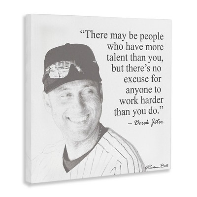 Black and White Motivational Canvas Quote Wall Art, 17 x 17