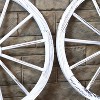 Sunnydaze Indoor/Outdoor Wooden Rustic Western Style Wagon Wheel Yard Landscape Porch Patio Decor - 30" - 4 of 4