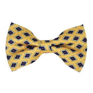 Men's Geometric Design 2.75 W And 4.75 L Inch Pre-Tied adjustable Bow Tie - 1 of 3