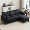 NicBex Convertible Combination Sofa with Widen Armrest, Removable Surface, U-Shaped Sofa with Footstools with Storage for Bedroom, Living Room - 3 of 4