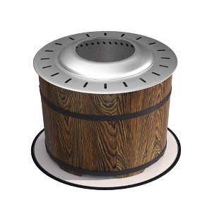 CAVINAS 20" Fire Pits for Outside Wood Burning with Poker Tabletop Fire Pit Durable Fire Pit for Outdoor Grilling and Travel - 1 of 4