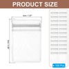 Unique Bargains  PVC Packaging Jewelry Anti-Oxidation Anti-Tarnish Storage Zipper Bags Clear 100 Pcs - 2 of 3