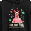 Women's - A Christmas Story - Ho Ho No Pink Bunny Suit Cropped Graphic Hoodie - 2 of 4