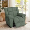 MAYEERTY Recliner Chair, Corduroy Fabric Reclining Chair with Adjustable Backrest for Living Room, Green - 2 of 4