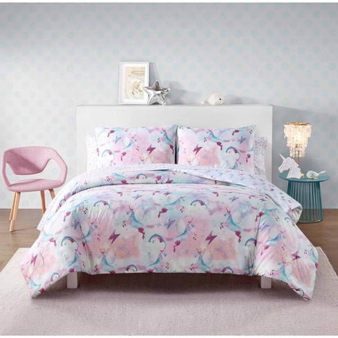 Twin size unicorn shop bed in a bag