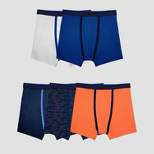 Fruit of the Loom Boys' 5pk Printed Breathable Micro Mesh Boxer Briefs - Colors Vary