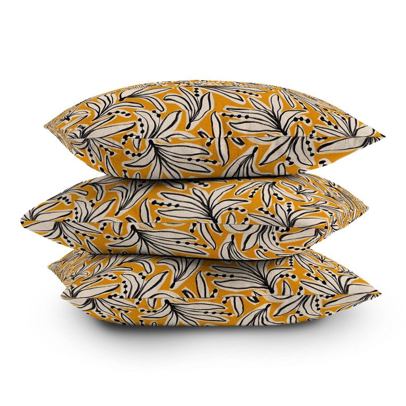Alisa Galitsyna Lily Flower Outdoor Throw Pillow Yellow - Deny Designs, 4 of 5