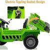Jojoka 12V Ride On Dump Truck for Kids 4 Wheeler Toy with Remote Control, Dump Bed, Shovel, Bluetooth, Music Player - 2 of 4