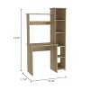 NicBex Modern Design Computer Desk Versatile Home Office Desk with Six Shelves for Living Room, Study - 4 of 4