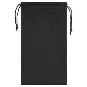 Unique Bargains Soft Microfiber Protective Drawstring Snowboard Skiing Goggle Bags Black - 1 of 4