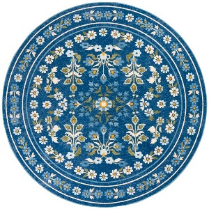 Martha Stewart Floral - MSRW179 - Indoor Power Loomed Machine Washable Skid-Resistant Rugs - 1 of 4