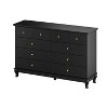 FUFU&GAGA 10 Drawer Horizontal Dresser Wooden Leg Chest of Drawers Choice for Bedroom - 4 of 4