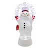 Roman 10.0 Inch Lighted Swirl Snowman Led Confetti Lites Snowman Figurines - 3 of 3