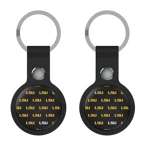 NCAA SEC Universities Fashion Pattern Black Airtag Holder 2-Pack - 1 of 4