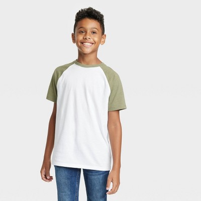 Boys' Short Sleeve Baseball T-Shirt - Cat & Jack™ Gray/Black