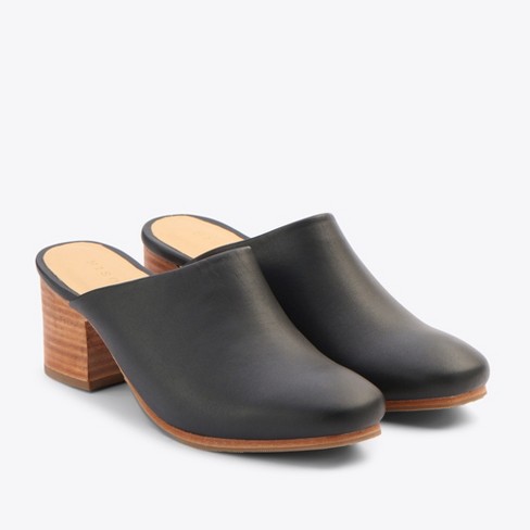 Nisolo Sustainable Women's All-day Heeled Mule Black, Size 7.5 : Target