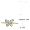 EVERLY JEWELRY | 10K Yellow Gold 1/8 CT TW Diamond Butterfly Ring - 4 of 4