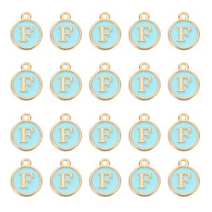 Unique Bargains Beautiful Designer DIY Jewelry Making Initial Pendants 50 Pcs - 1 of 4