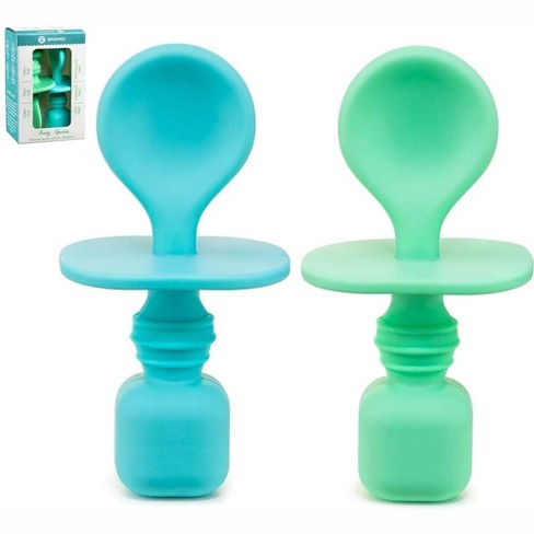 2pk Silicone Baby Spoons