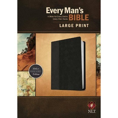 Every Man's Bible-NLT-Large Print - (Leather Bound)