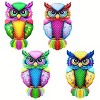 1pc Metal Owl Wall Decor, Outside Garden Decoration, Yard Art Outdoor Patio Fence Lawn Ornament, Home Decor, Room Decor, Party Supplies, Birthday Gift - 3 of 4