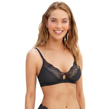 Leonisa Laced Balconette Push-Up Bra with Wide Underbust Band