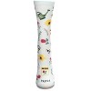 Memoi Flower Garden Bamboo Blend Crew Sock Lichen 9-11 - 2 of 4