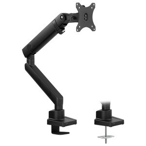 Mount-It! Articulating Single Monitor Arm Mount | Monitor Desk Stand | Mechanical Spring Arm | Fits 24 - 32 in. Screens | C-Clamp and Grommet Bases - 1 of 4