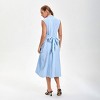 Women's Tie-Waist Midi Shirtdress - A New Day™ Blue - 2 of 4