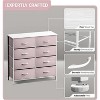 Sorbus 8 Drawers Dresser- Storage Unit with Steel Frame, Wood Top, Fabric Bins - for Bedroom, Closet, Office and more - 4 of 4