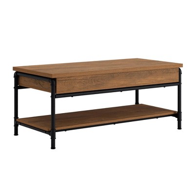 Iron City Lift Top Coffee Table Checked Oak - Sauder