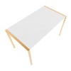 Vynxaria Glam Dining Table – Gold Metal Base with White Marble Top, Modern Elegance for Home Dining - 3 of 4