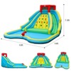 Costway Inflatable Mighty Water Park Bouncy Splash Pool Climbing Wall with 680W Blower - 3 of 4