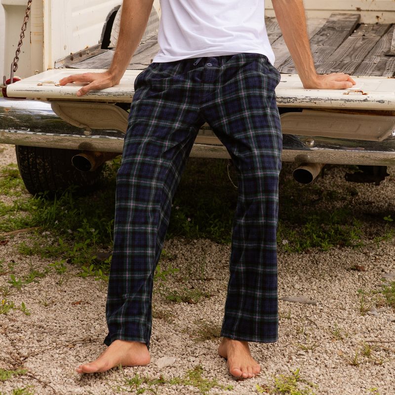 Men's Soft Plush Fleece Pajama Pants, Warm Long Lounge Bottoms, 3 of 8
