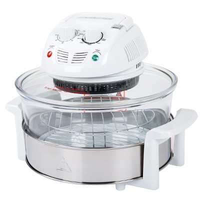 Hastings Home 17-Qt Tabletop Halogen Oven and Fryer - White