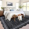 Washable Modern Bordered Non Slip Area Rugs for Living Room Dining Room, Low Pile Geometric Carpet for Home Office - 4 of 4