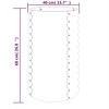 vidaXL Garden Planter Anthracite Powder-coated steel Medium Durable - 4 of 4