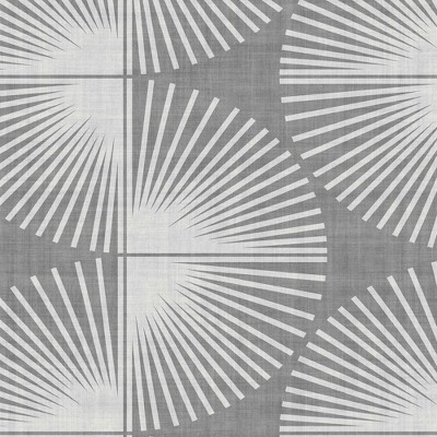 Gray and Ivory Geometric Peel and Stick Wallpaper