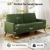 Dyonery 60" Loveseat Sofa, Comfy Mid Century Modern Couches for Living Room, Tool-Free Setup Small Couches, for Bedroom Office, Corduroy - Beige - 4 of 4