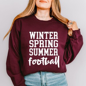 Simply Sage Market Winter Spring Summer Football Sweatshirt - 1 of 4