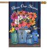 Bless Our Home Mason Jars Summer House Fl;ag Floral 28" x 40" Briarwood Lane - 2 of 4