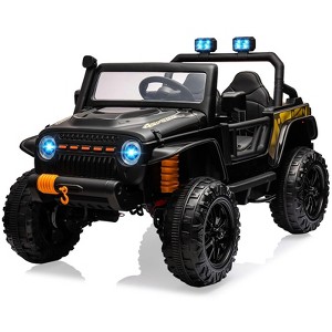 Jojoka 24V Ride On Car for Kids, 2 Seater Electric Truck with Remote Control, 4WD/2WD Switchable, Led Headlight - 1 of 4
